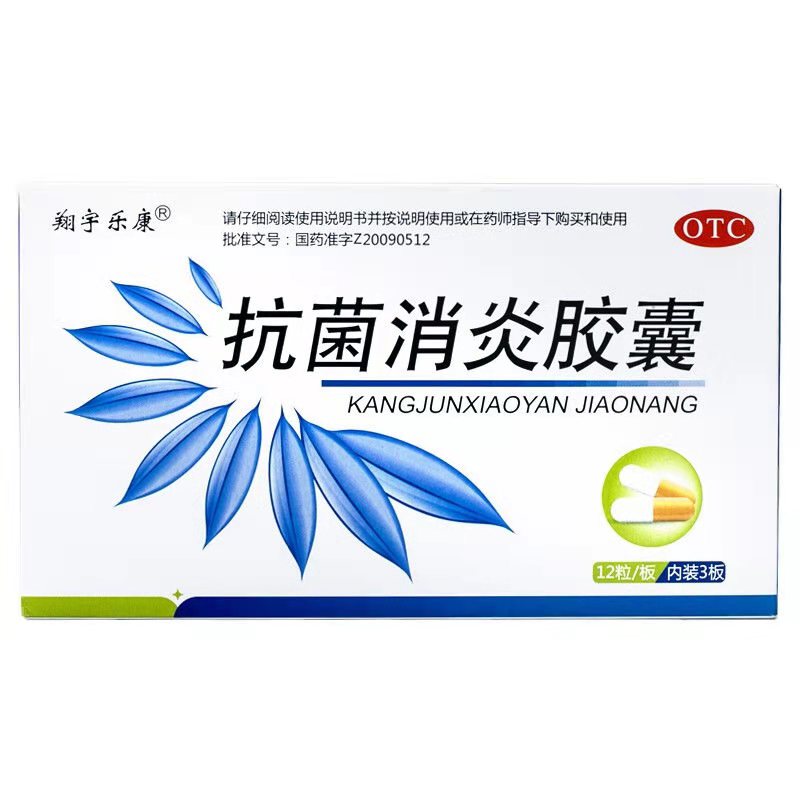 翔宇乐康 抗菌消炎胶囊 0.4g*12粒*3板/盒