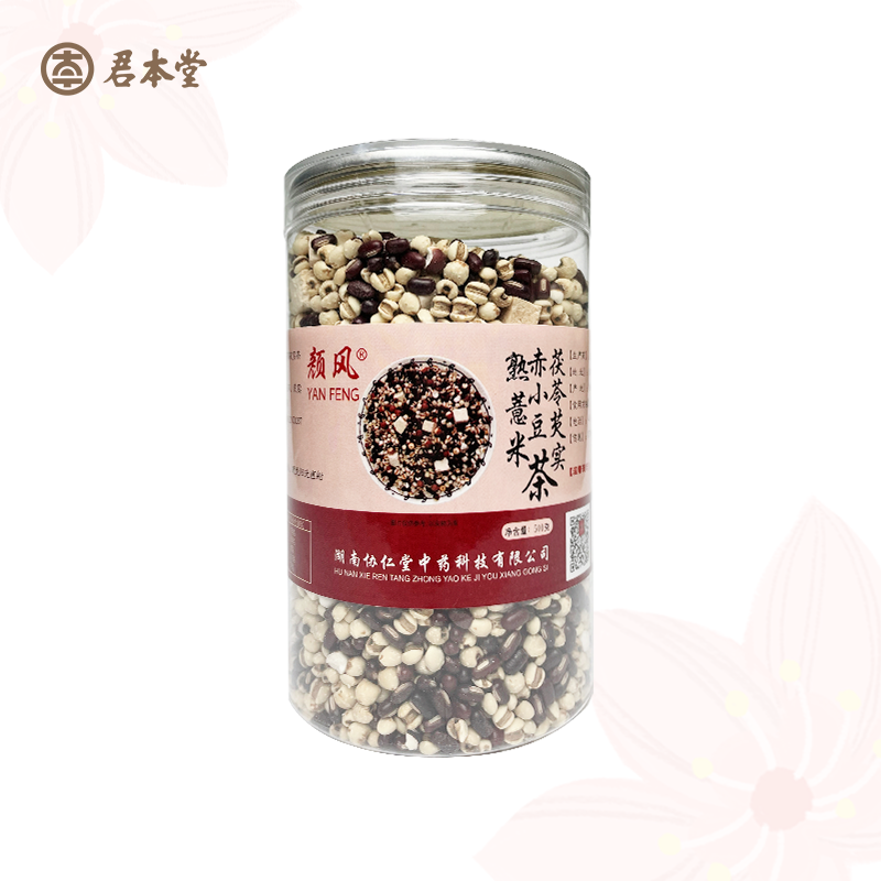  颜风 熟薏米赤小豆茯苓芡实茶 500克/罐